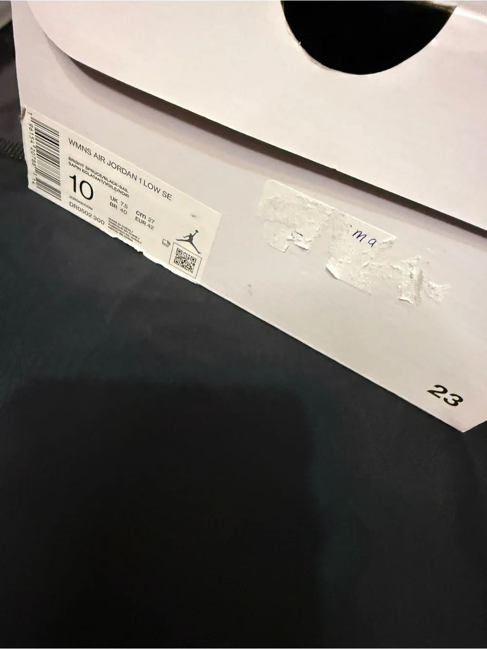 Nike Air Jordan 1 Low SE “Split” Top Sneakers — Black & Teal